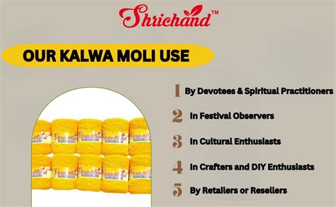 Shrichand Yellow Moli Dhaga Kalawa Pure Cotton Sacred Yellow Thread for ...