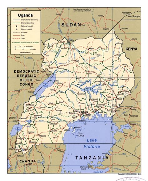 Africa Map Uganda