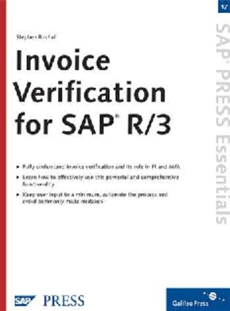 Invoice Verification Process in SAP R3: A Comprehensive Guide - Studocu
