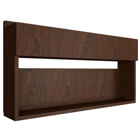Modish Backlit MDF Bar Wall Shelf / Mini Bar Cabinet in Walnut Finish ...