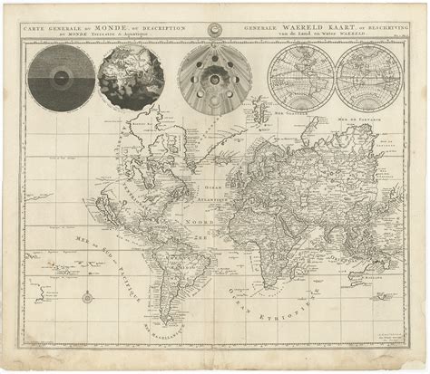 Antique World Map by Mortier (1700)