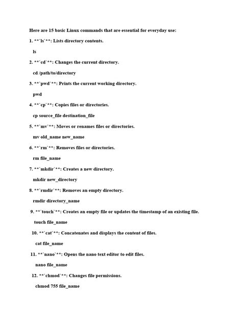 Basic Command in Linux 的图像结果