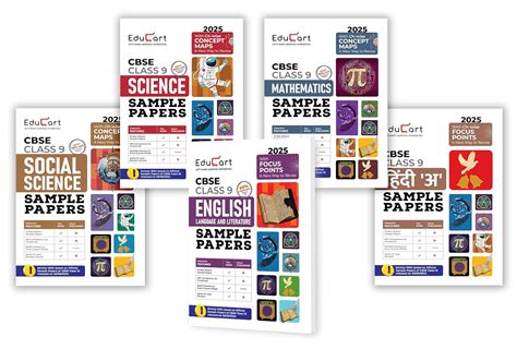 Educart CBSE Class 9 Sample Papers Bundle - Science, Maths, Social ...