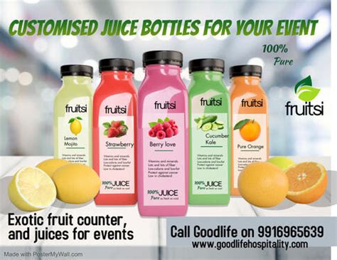 Packaged Fresh Fruit JUICES And MOCKTAILS For Your Events - Catering ...