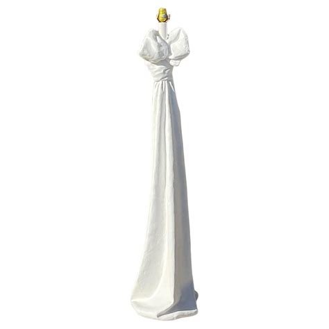White Plaster Twist Floor Lamp at 1stDibs | white plaster floor lamp