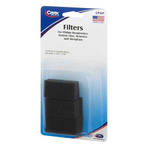 Buy Carex CPAP Filters For Philips Respironics System One, M-Series and ...