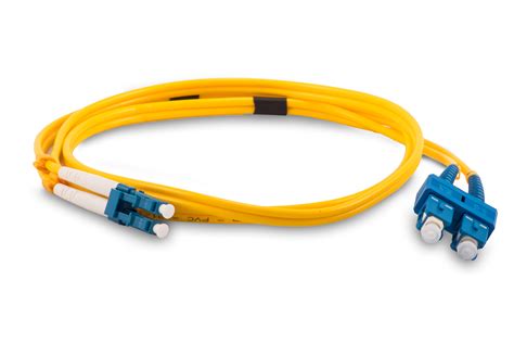 3 Meter OS2 LC to SC Fiber Optic Cable - Single Mode Duplex Fiber Optic ...