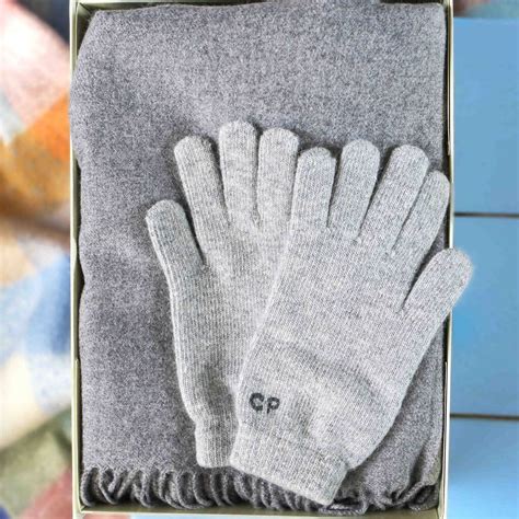 Personalised Cashmere Wool Gloves Scarf Gift Box Set By StephieAnn