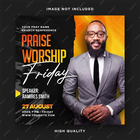 Church flyer template poster design | Premium PSD
