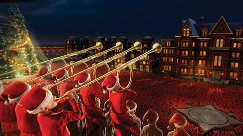 Download The Polar Express Film's Caroling Scene Wallpaper | Wallpapers.com