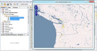 OpenStreetMap Java Example 的图像结果