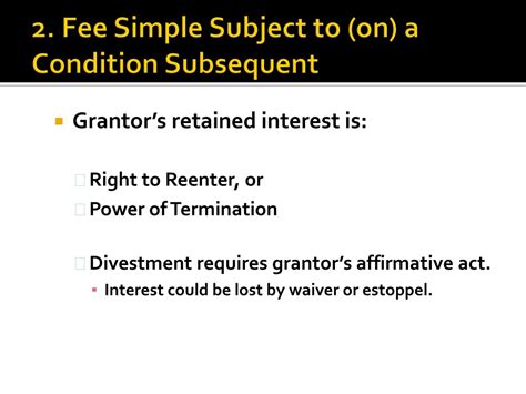 PPT - Defeasible Estates PowerPoint Presentation, free download - ID:252813