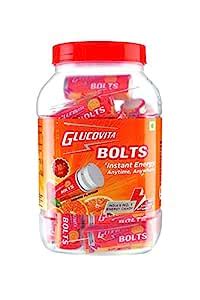 Glucovita Orange Bolts Jar, Energy Candy, 360Grams(Pack 20 Tubes ...