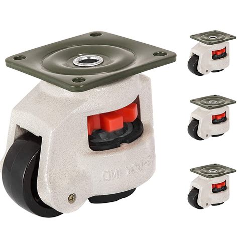 Buy WOWOHI Leveling Casters Set of 4, Heavy Duty Retractable and 360 ...