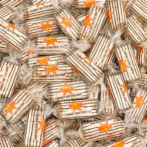 LaetaFood Atkinson's Peanut Butter Candy Bars, 1 Pound Bag, Approx. 60 ...