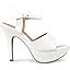 JM LOOKS Women Stylish Pencil Nude Heel Fashion Sandal Trendy Party ...