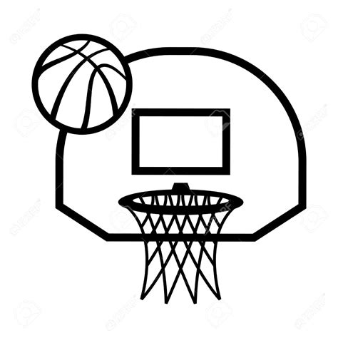 Basketball And Hoop Drawing Easy at Ellie Roseby blog