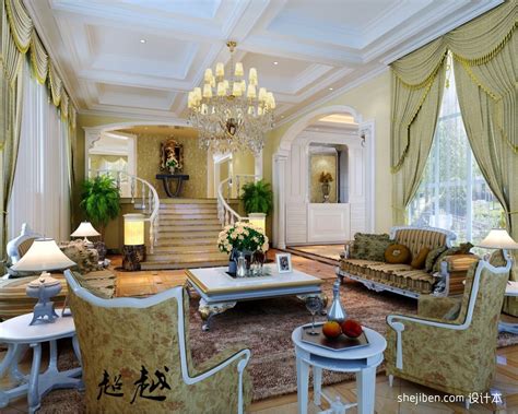 欧式华丽的别墅客厅装修效果图大全2012图片_土巴兔装修效果图