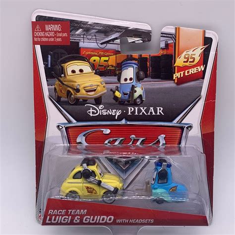 Disney Pixar Cars Movie - 95 Pit Crew Series - Race Team Luigi & Guido ...