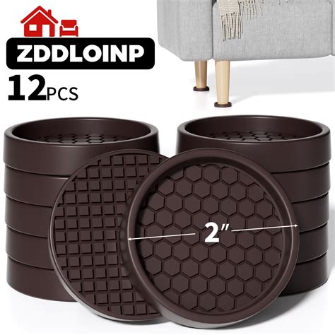 Non Slip Furniture Pads - 2" Anti Skid Caster Cups,12PCS Round ...