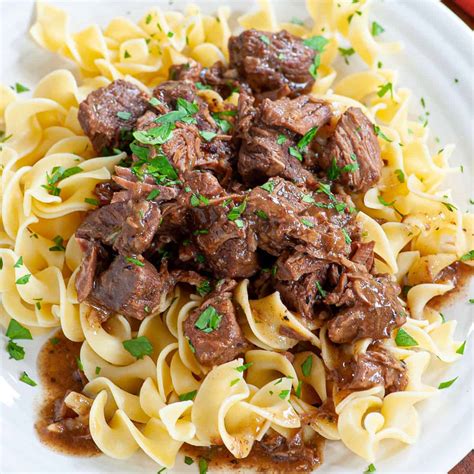 Tender Beef Tips and Egg Noodles