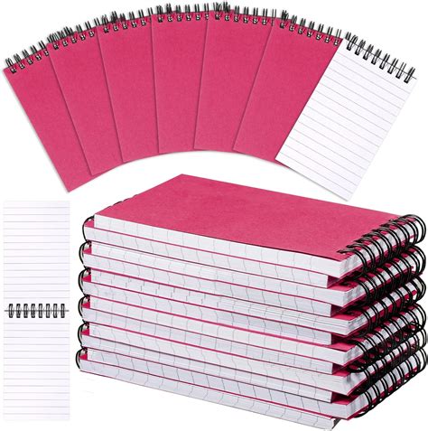 Amazon.com : Cholemy 24 Pcs Small Spiral Notebooks 3x5 Inch, 60 Sheets ...