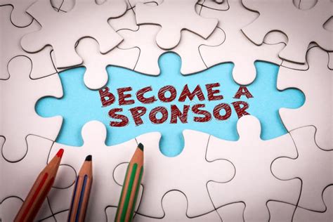 Become a Sponsor Concept in Puzzle Pieces Stock Image - Image of ...