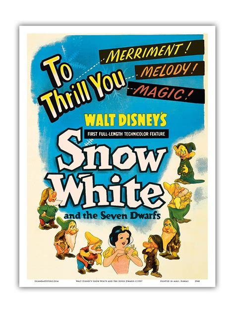 Walt Disney’s Snow White and The Seven Dwarfs - to Thrill You Merriment ...