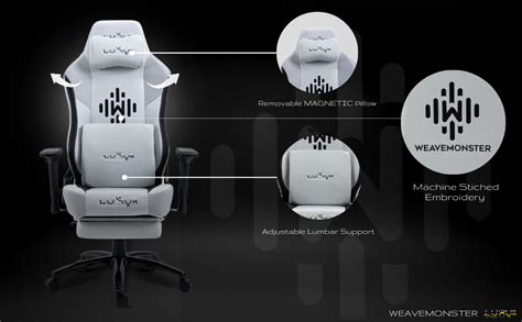 Dr Luxur Weavemonster Ergonomic Gaming Chair for Office Work at Home ...