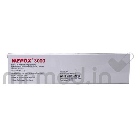 Buy Wepox 3000 Iu Injection Online: Get Price, Uses & Benefits | MrMed