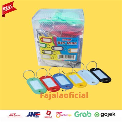 Jual Key ring gantungan kunci 50 pcs Joyko Name tag / Label Kunci ...