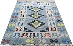 Buy Srj Handicrafts Handmade Flat Weave Kilim Dhurrie Rug (5 x 8 ft ...