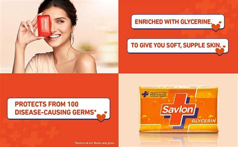 Savlon Glycerin Soap 125 gm | Natural Glycerin | Protects For Germs ...