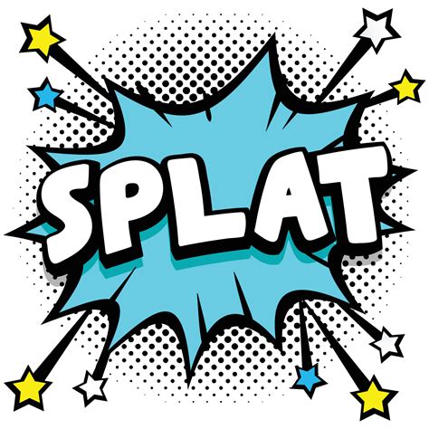 splat Pop art comic speech bubbles book sound effects 12947043 Vector ...