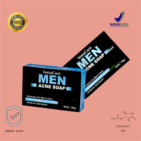 Jual ( 𝗢𝗥𝗜𝗚𝗜𝗡𝗔𝗟 𝟭𝟬𝟬%) Instacare Men Acne Facial Wash - Sabun Cuci Muka ...