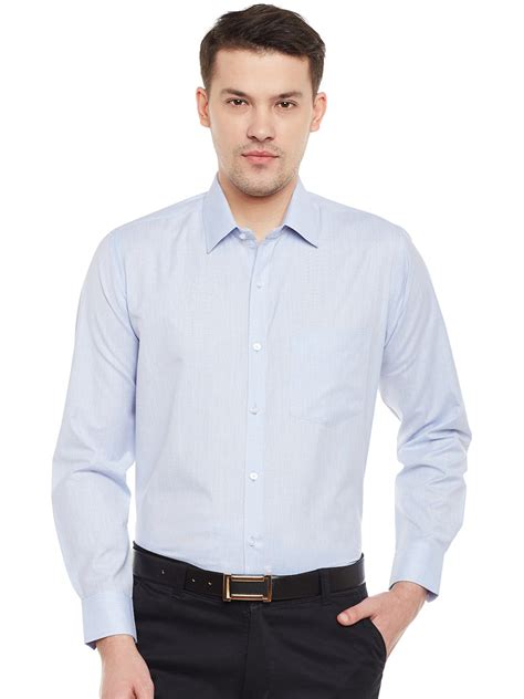 Buy La MODE Men's Solid Regular Fit Formal Shirt | Full Sleeve Office ...