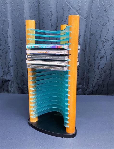 Vintage Storage Holder Case Tower 20 Disc CD Holder Tower Rack CD Organizer - Etsy