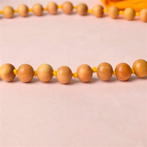 100% Original White Sandalwood (Chandan) Jap Mala | Satvikstore.in ...