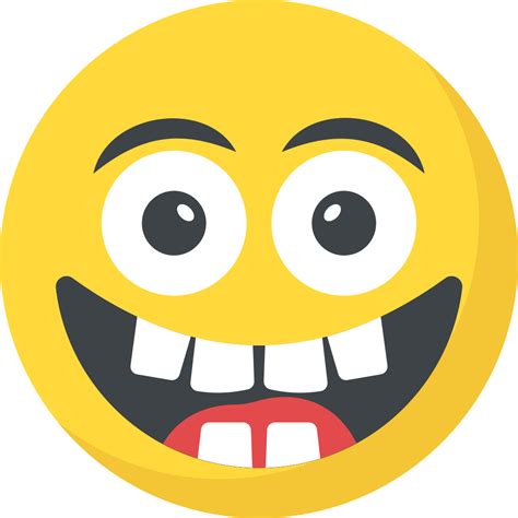 Big grin, emoticon, happy face, laughing, smiley face icon - Download ...