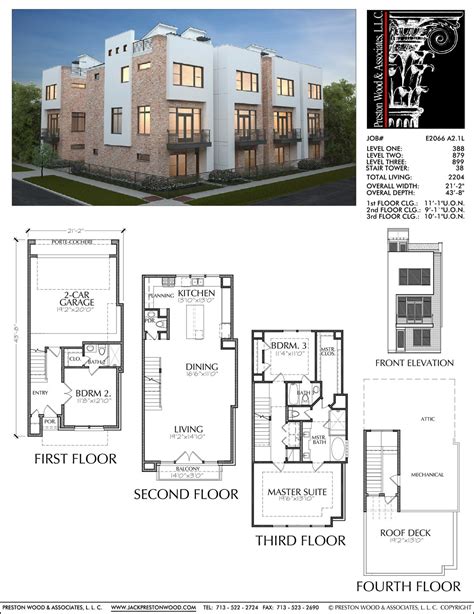 Townhouse Plans Designs