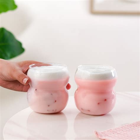 Retro Glass Set Of 2 400ml Online - Premium Tumbler | Nestasia