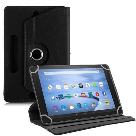 TGK Rotating Cover for Fire HD 10 Tablet (Black) Universal 360 Degree ...