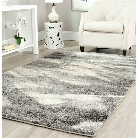 Safavieh Retro Azusa 2 x 17 (ft) Loomed Gray/Ivory Rectangular Indoor ...