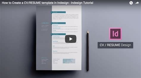 Image result for InDesign Resume Tutorial