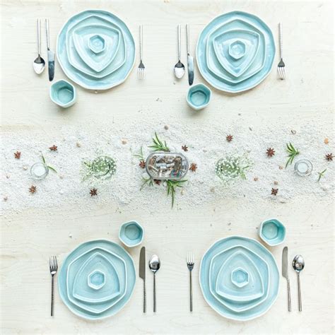 Aqua Forma Ceramic Dinner Spread (31 pieces) - Stoneware Ceramic ...