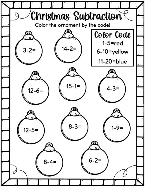 Free Christmas Math Worksheets | Fanny Printable