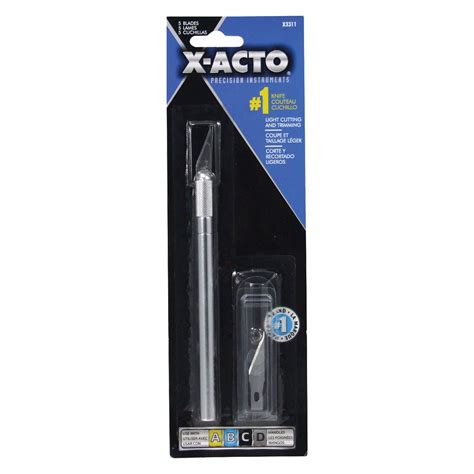 X-Acto #1 Knife with 5 Blades - Aluminum | Jerry's Artarama