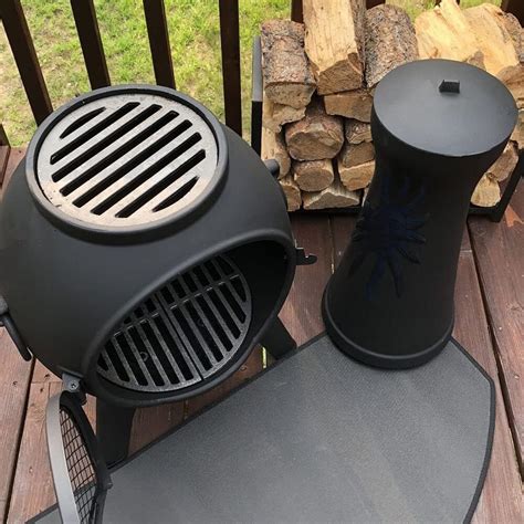 Buy Sun Fire Outdoor Chiminea Fireplace by The Blue Rooster - Rust-Free ...