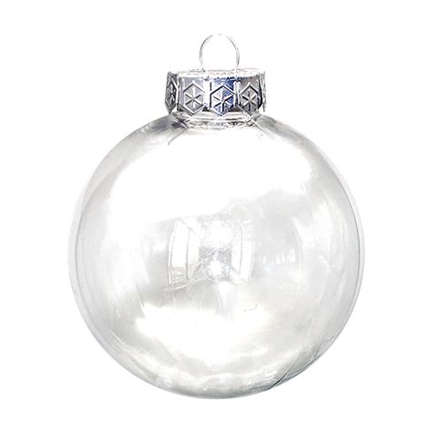 Kezqiaxn Clear Glass Ball Ornaments, Large Clear Christmas Tree Balls ...