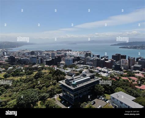 Wellington, North Island / New Zealand - December 30, 2019: The landmarks and cityscape around ...